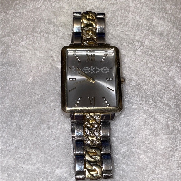 Bebe Two-Tone Silver and Gold Watch